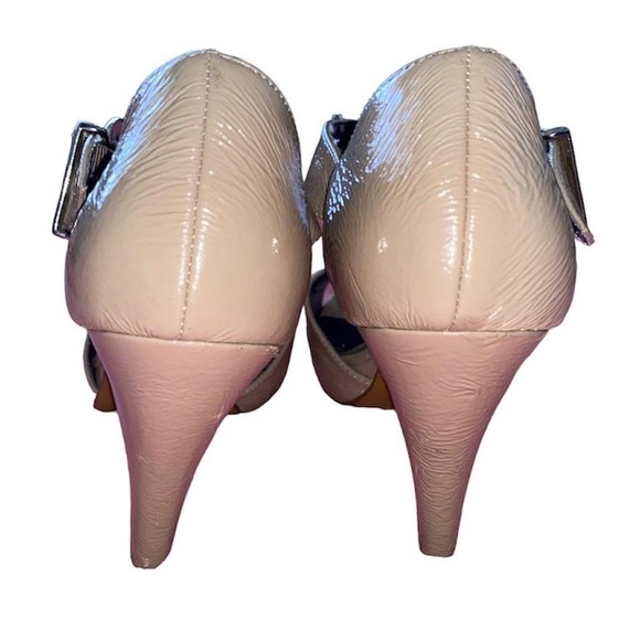 Candies tan faux leather pumps nude heels - Picture 5 of 7